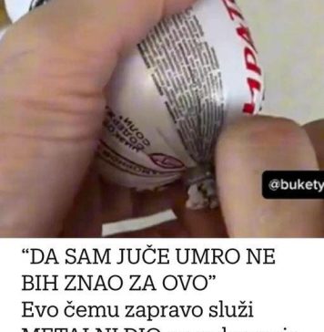 Evo čemu metalni dio na pakiranju salame zapravo služi