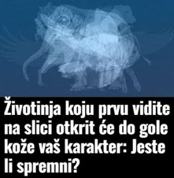 Životinja K0JU prvu vidite na slici 0tkrit će D0 G0LE K0ŽE vaš karakter: Jeste li spremni